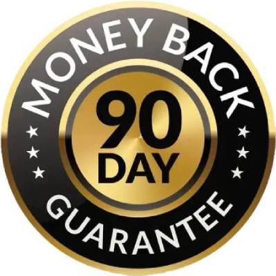 Customer satisfaction backed by a 90-day money-back guarantee