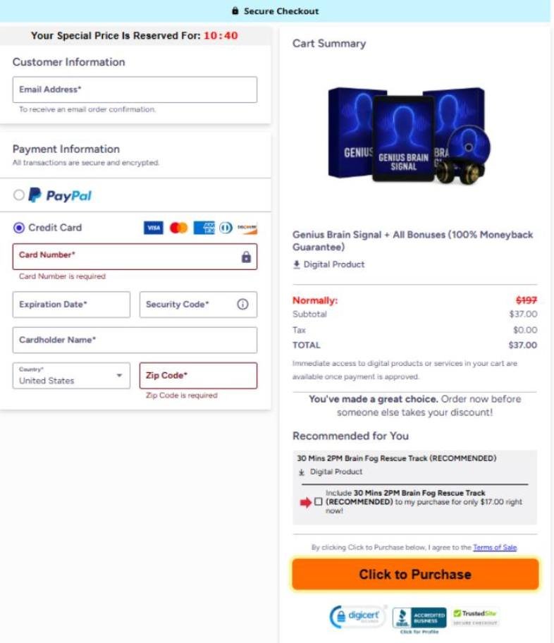 Secure payment checkout using encrypted transaction technology